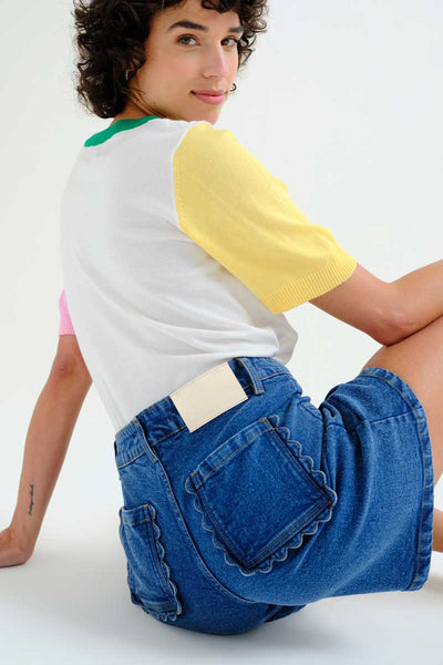 Blue Denim Shorts