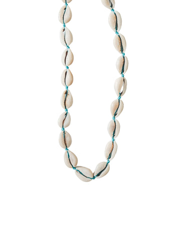 Kerang Blue Cowrie Shell Chokers