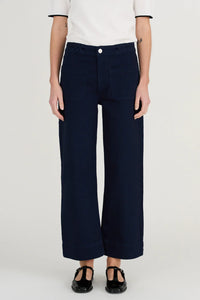 Birkin Paris 70s Culotte Jeans in Midnight Navy from Pieszak