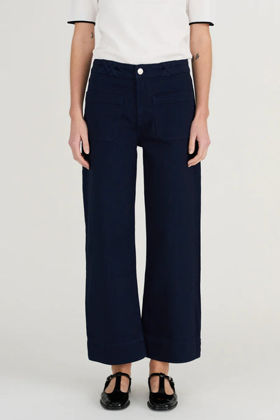 Birkin Paris 70s Culotte Jeans in Midnight Navy from Pieszak