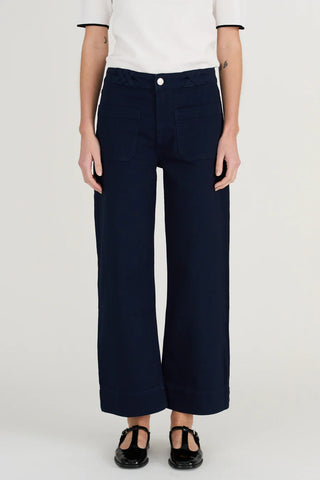Birkin Paris 70s Culotte Jeans in Midnight Navy from Pieszak