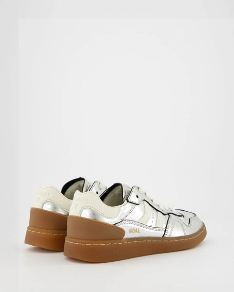 Goal Silver Mirror Trainers