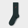 Rib Socks Knivsta Chili in Dark Green
