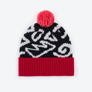 90's Doodle Wool Bobble Hat