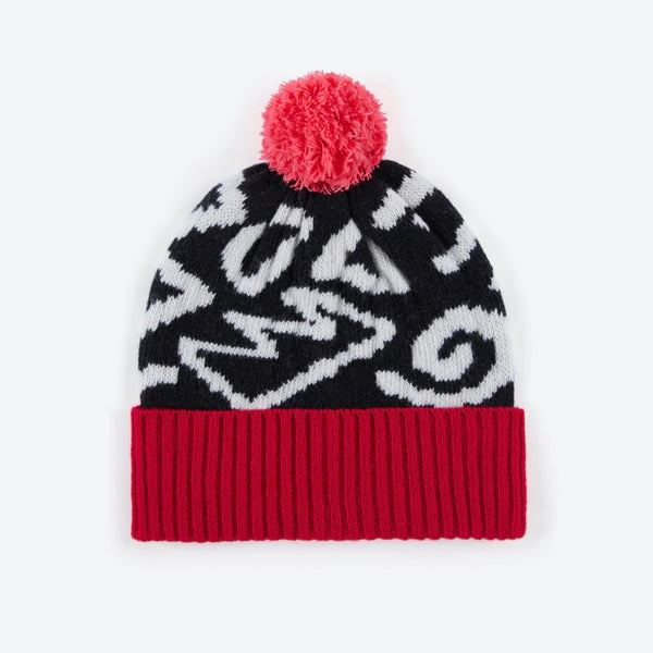 90's Doodle Wool Bobble Hat