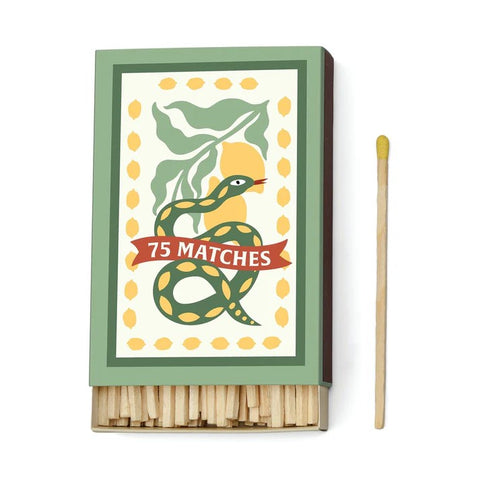 A Dopo Boxed Matches Snake Yellow
