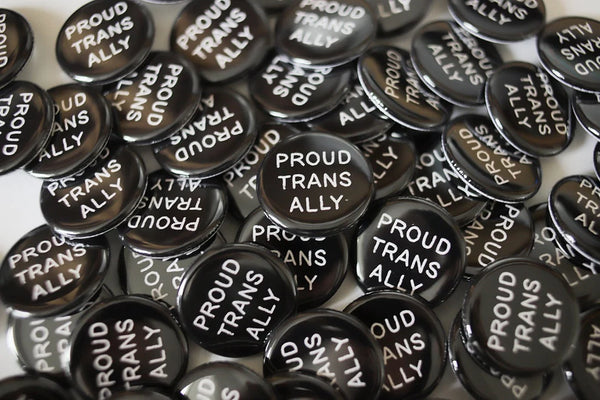Conscious Euphoria Proud Trans Ally pin badge