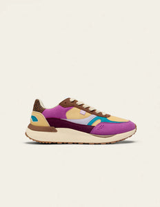 Anaelle Violet and Turquoise Vegan Trainer