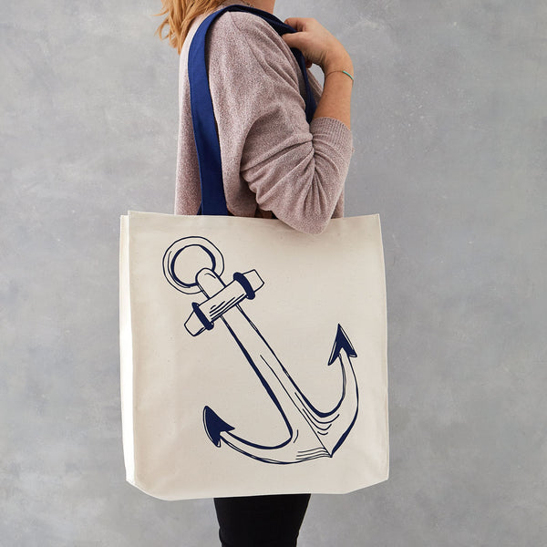 Anchor & Boat Tote Bag