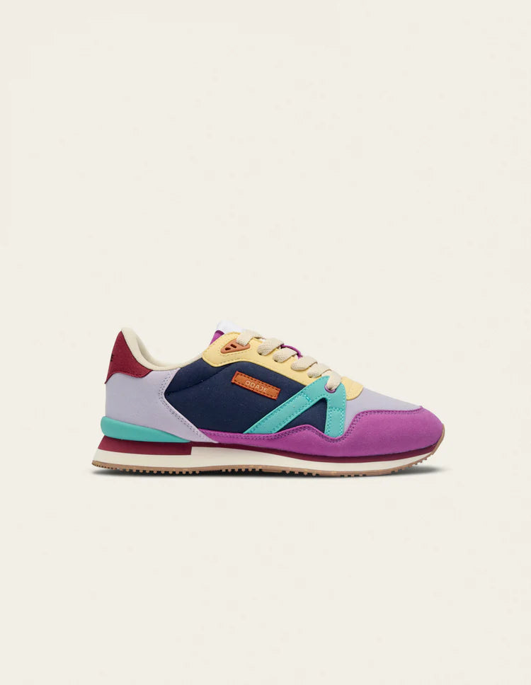 Andrée Purple Lilac Yellow Sneakers