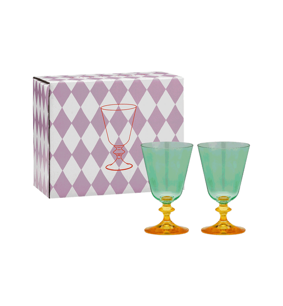Arancia Short Wine Glass Set of 2