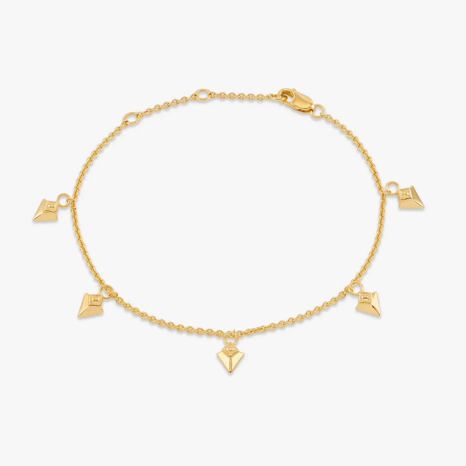 Arrow Spike gold bracelet by Rachel Jackson