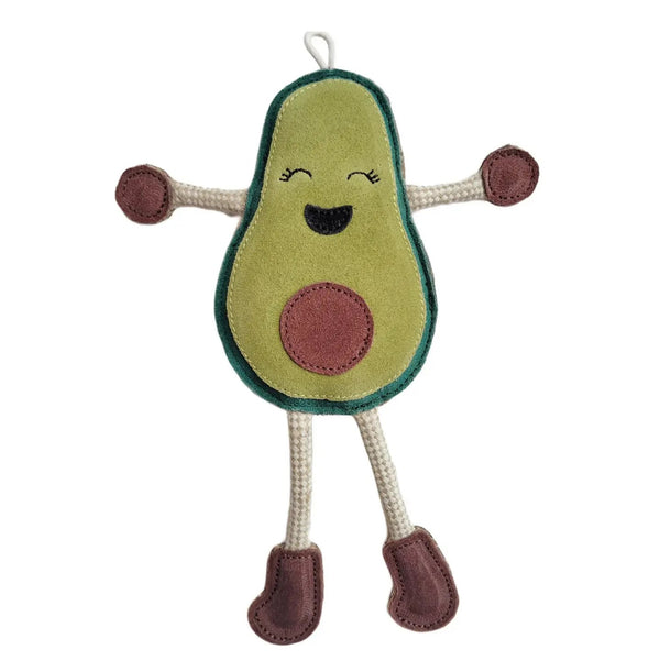 Ava Avocado Eco Leather Dog Toy