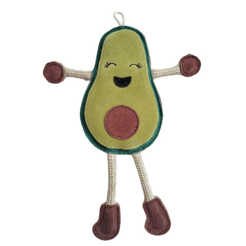 Ava Avocado Eco Leather Dog Toy