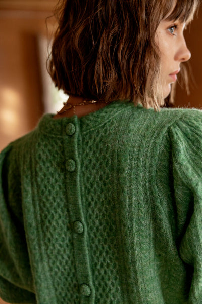 Azora Green Alpaca Jumper