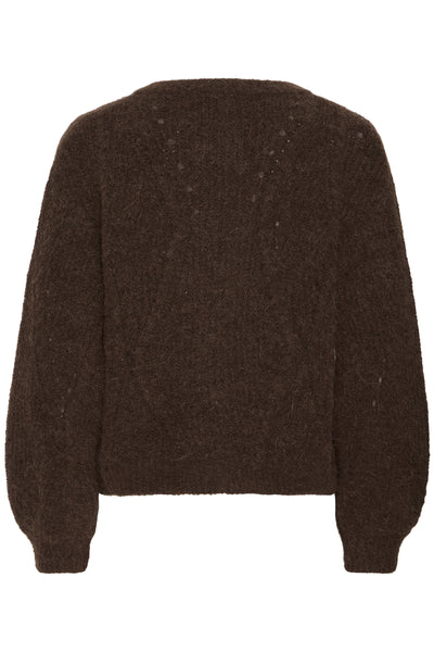 Brown Cardigan on a white background