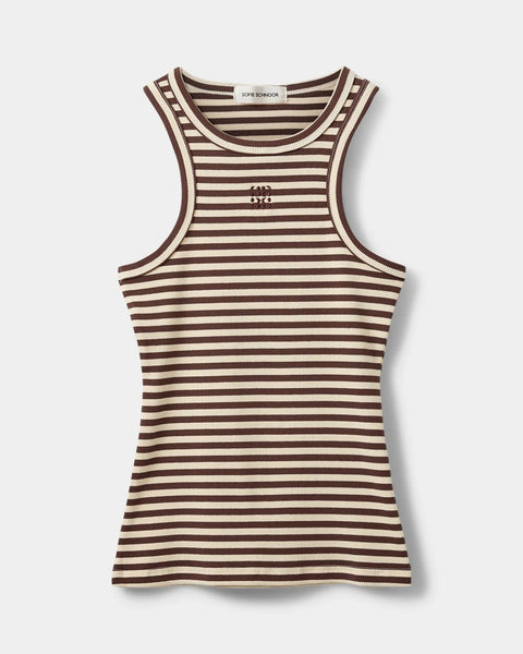 Beca Striped Rib Tank Top