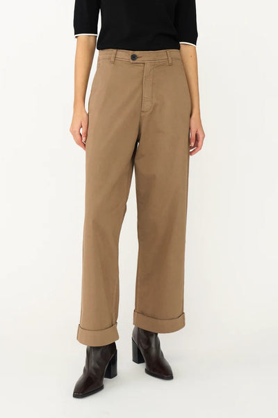 Pieszak Birkin Weekend cropped pant Wood Brown