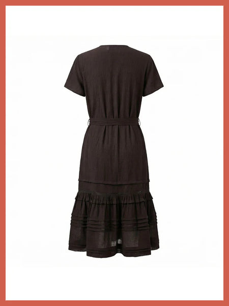 Bailey Black Maxi Wrap Dress