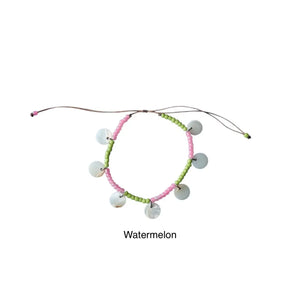 Balangan Watermelon Shell Beaded Bracelet