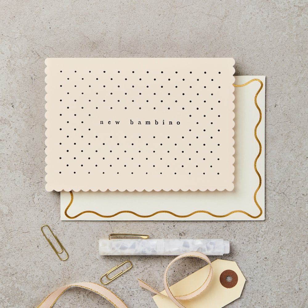 Bambino Polka Dot Greeting Card
