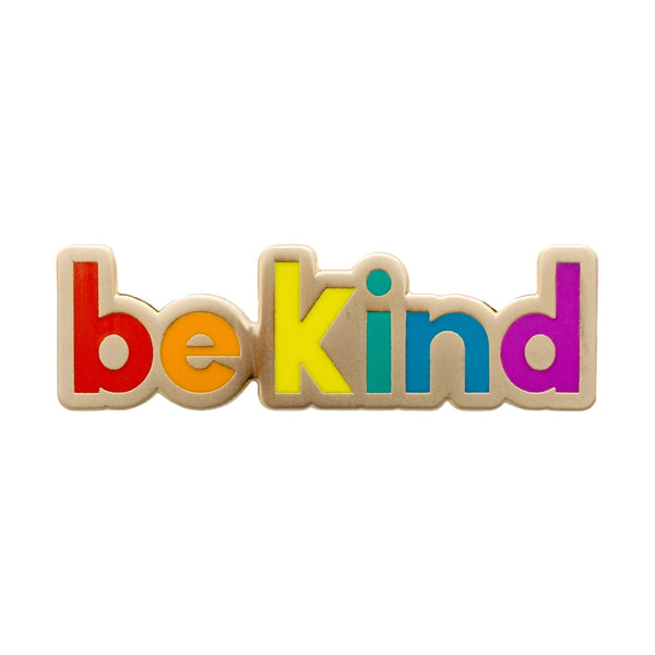 Alphabet Bags Be Kind enamel pin