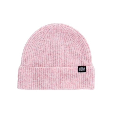 Beachbum pink recycled polyester wool blend beanie