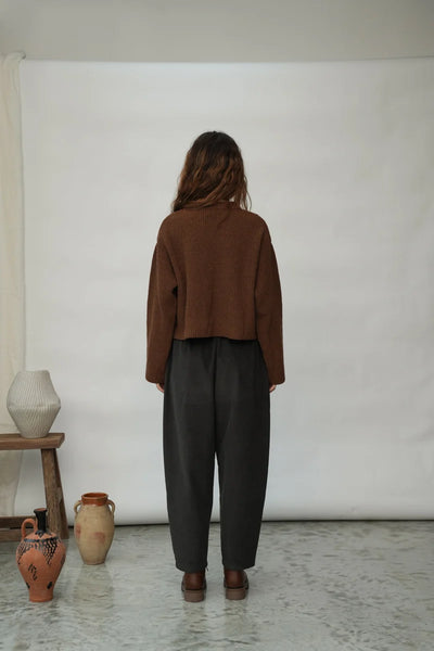 Orla Charcoal Cord Trousers