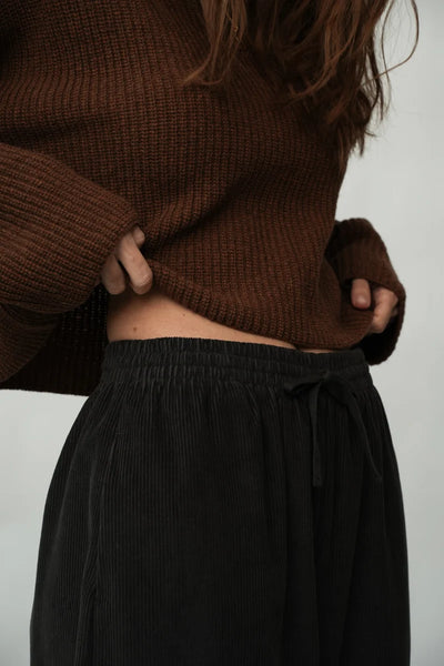 Orla Charcoal Cord Trousers