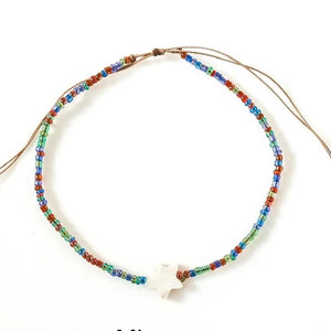 Bintang Star Mix Navy Mother Pearl Beaded Bracelet