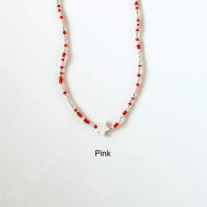 Bintang Pink Mother of Pearl Necklace