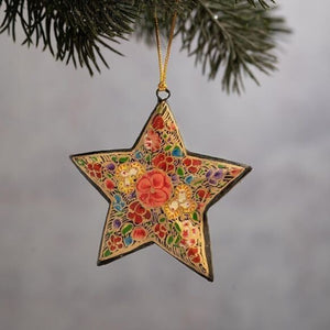 Black Russian Floral Mini Star