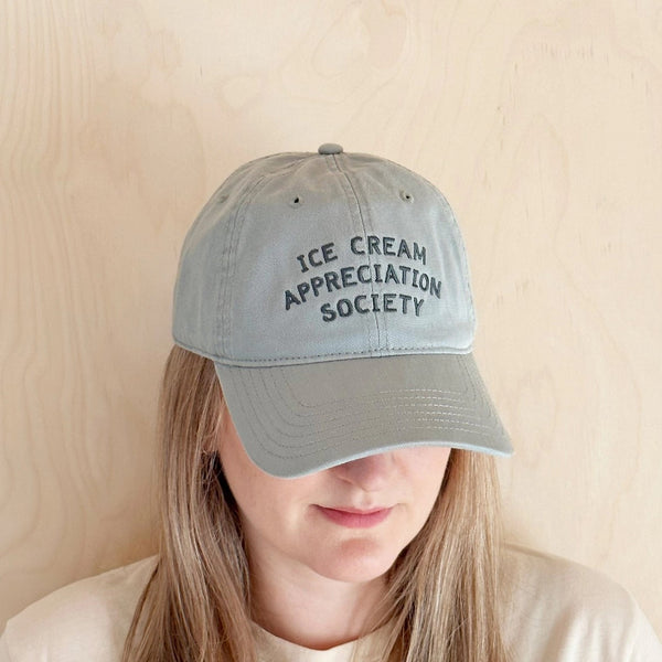 Vintage Blue Ice Cream Appreciation Society Baseball Cap