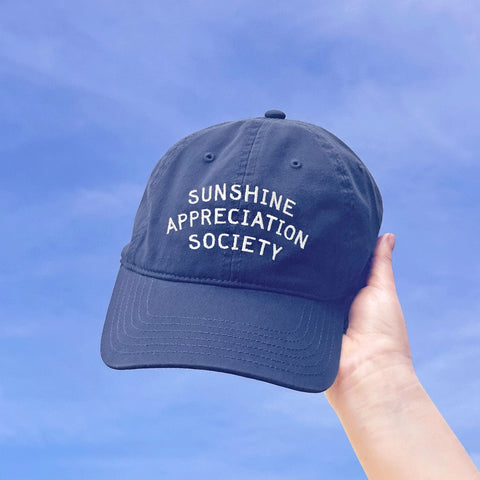 Vintage Blue Sunshine Appreciation Society Baseball Cap