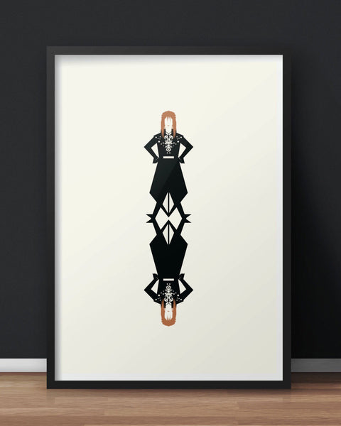 David Bowie Goblin King Labrynth print by Eye for London