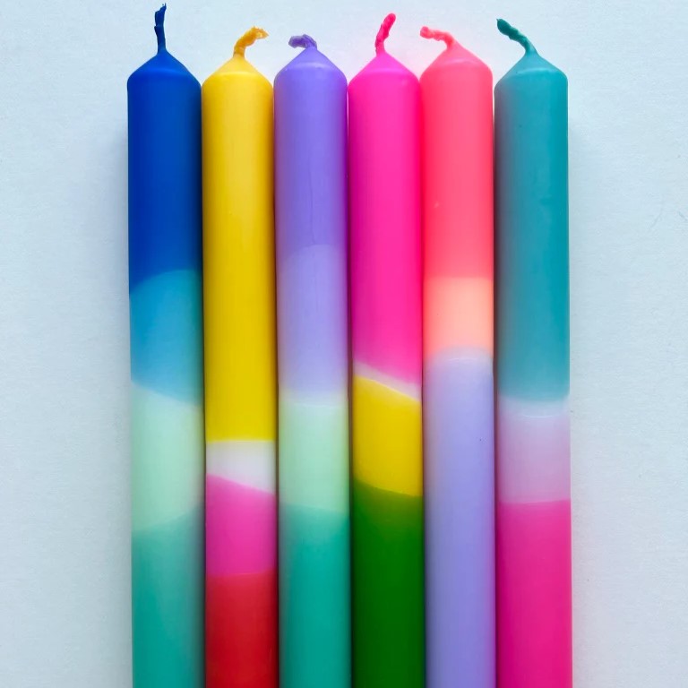 Brights Dip Dye Candle Box