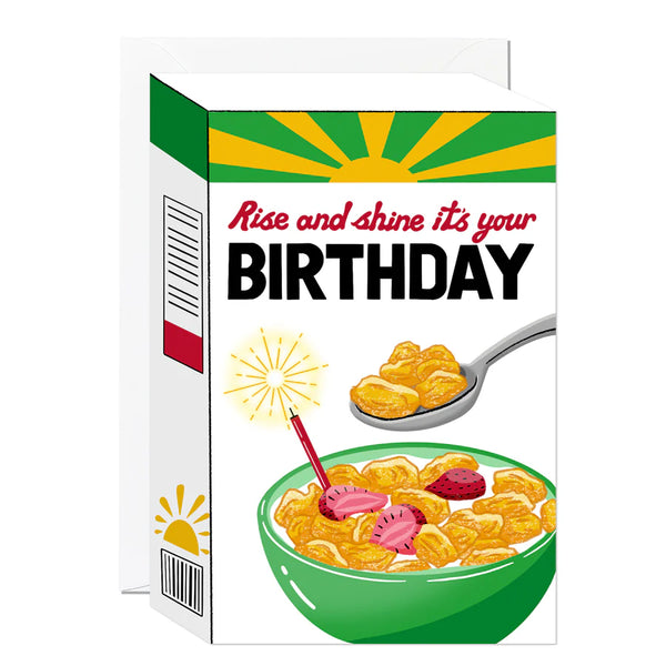 Rise and Shine Cereal Birthday Card