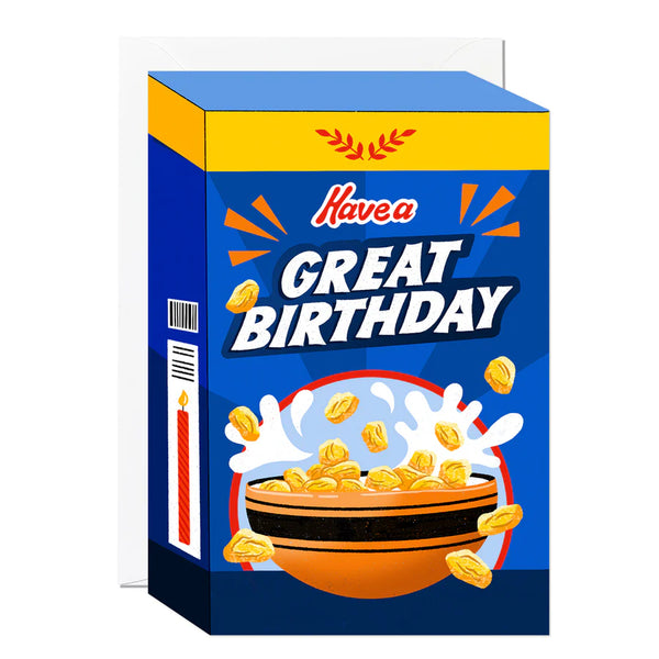 Have a Great Birthday Cereal Card