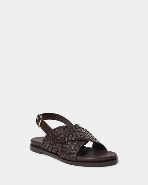 Cary Sandal in Dark Brown