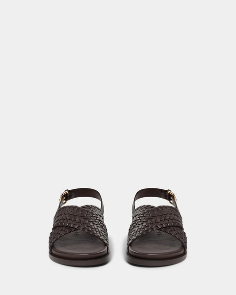 Cary Sandal in Dark Brown