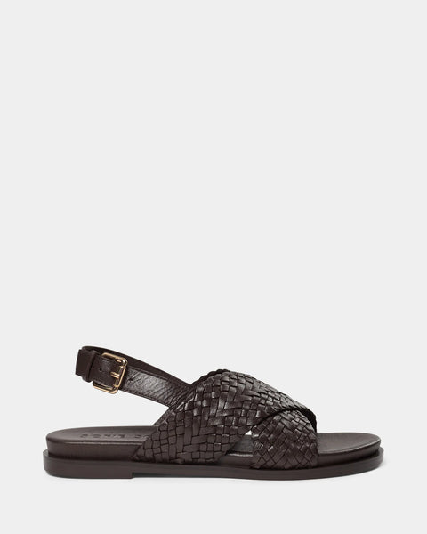 Cary Sandal in Dark Brown