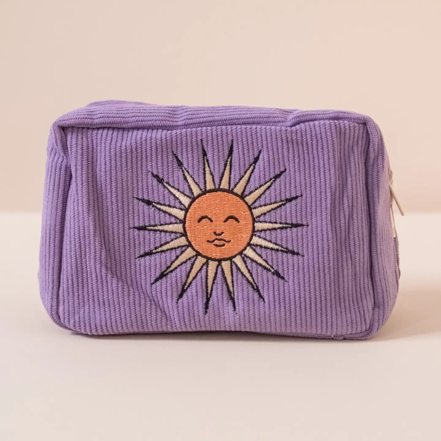 Lavender Sun Corduroy Makeup Bag