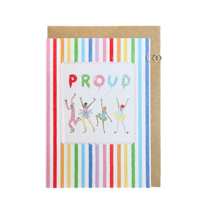 Candy Stripe Proud Card