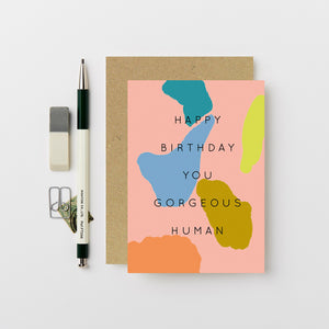 Gorgeous Human Colourful Card