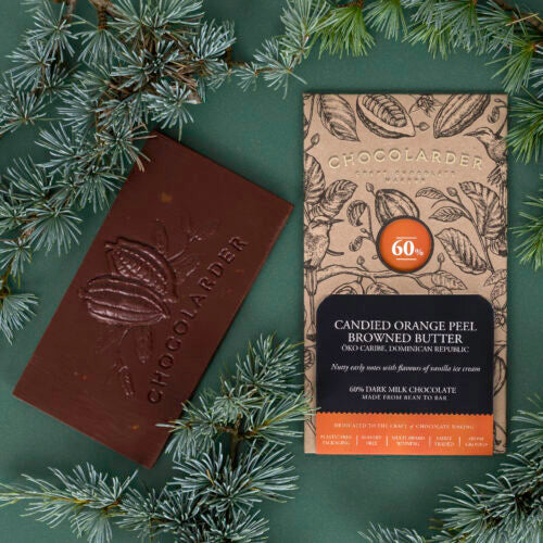 Candied Orange Chocolate Bar