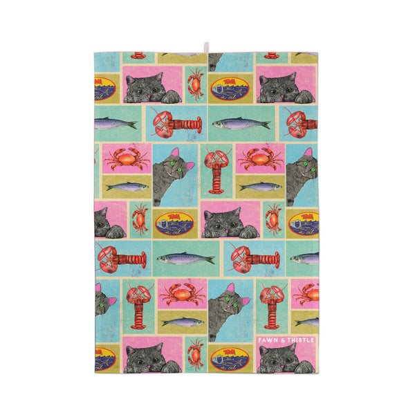 Cat's Kitchen Tea Towel