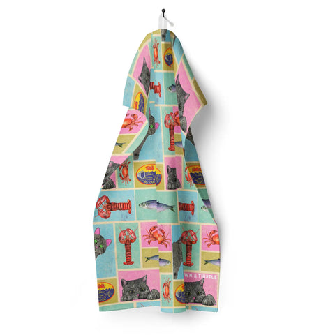 Cat's Kitchen Tea Towel