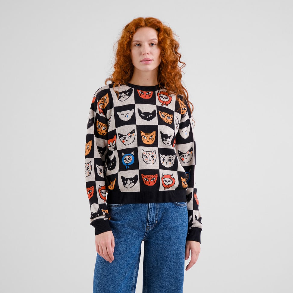 Cat Bingo Black Arendal Sweater