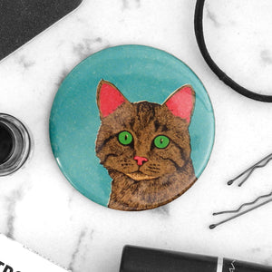 Curious Cat Pocket Mirror