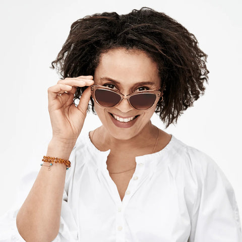 Cat Eye Champagne Sunglasses